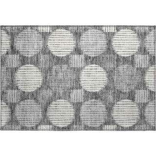 Piper Looms Mayfield Geometric AMF900 Charcoal Machine Washable Area Rug Scatter Main Image