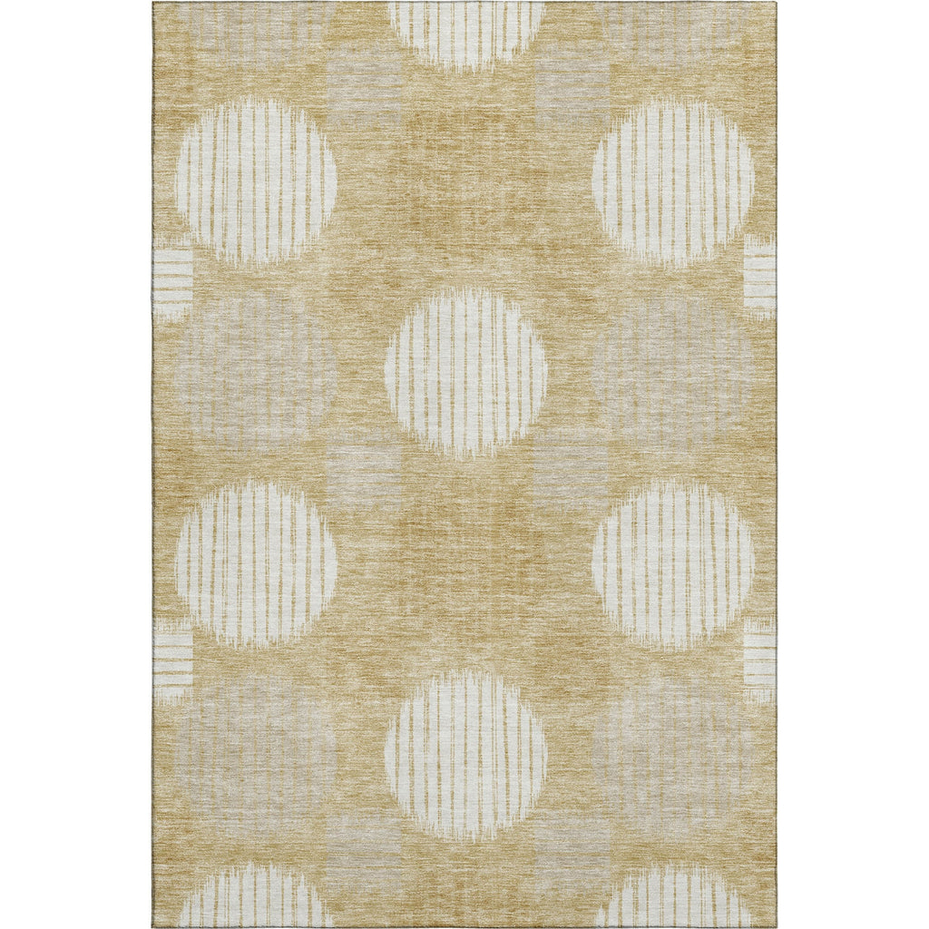 Piper Looms Mayfield Geometric AMF900 Gold Machine Washable Area Rug main image