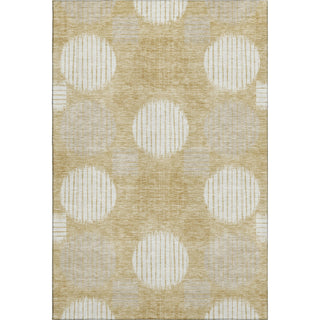 Piper Looms Mayfield Geometric AMF900 Gold Machine Washable Area Rug main image
