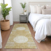 Piper Looms Mayfield Geometric AMF900 Gold Machine Washable Area Rug Runner Lifestyle Image Feature