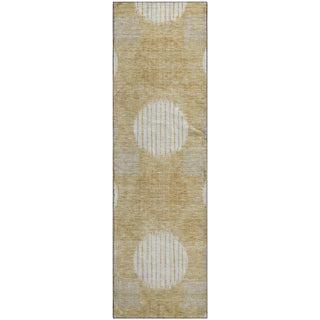 Piper Looms Mayfield Geometric AMF900 Gold Machine Washable Area Rug Runner Main Image