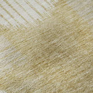 Piper Looms Mayfield Geometric AMF900 Gold Machine Washable Area Rug Swatch Image