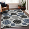 Piper Looms Mayfield Geometric AMF900 Gray Machine Washable Area Rug Lifestyle Image Feature