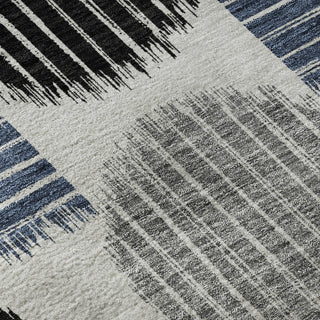 Piper Looms Mayfield Geometric AMF900 Gray Machine Washable Area Rug Swatch Image