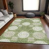 Piper Looms Mayfield Geometric AMF900 Green Machine Washable Area Rug Lifestyle Image Feature