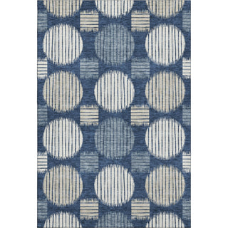 Piper Looms Mayfield Geometric AMF900 Navy Machine Washable Area Rug main image