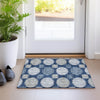 Piper Looms Mayfield Geometric AMF900 Navy Machine Washable Area Rug Scatter Lifestyle Image Feature