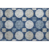 Piper Looms Mayfield Geometric AMF900 Navy Machine Washable Area Rug Scatter Main Image