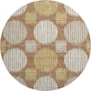 Piper Looms Mayfield Geometric AMF900 Paprika Machine Washable Area Rug Round Main Image