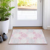 Piper Looms Mayfield Geometric AMF900 Pink Machine Washable Area Rug Scatter Lifestyle Image Feature