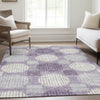 Piper Looms Mayfield Geometric AMF900 Purple Machine Washable Area Rug Lifestyle Image Feature
