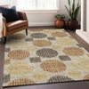 Piper Looms Mayfield Geometric AMF900 Tan Machine Washable Area Rug Lifestyle Image Feature