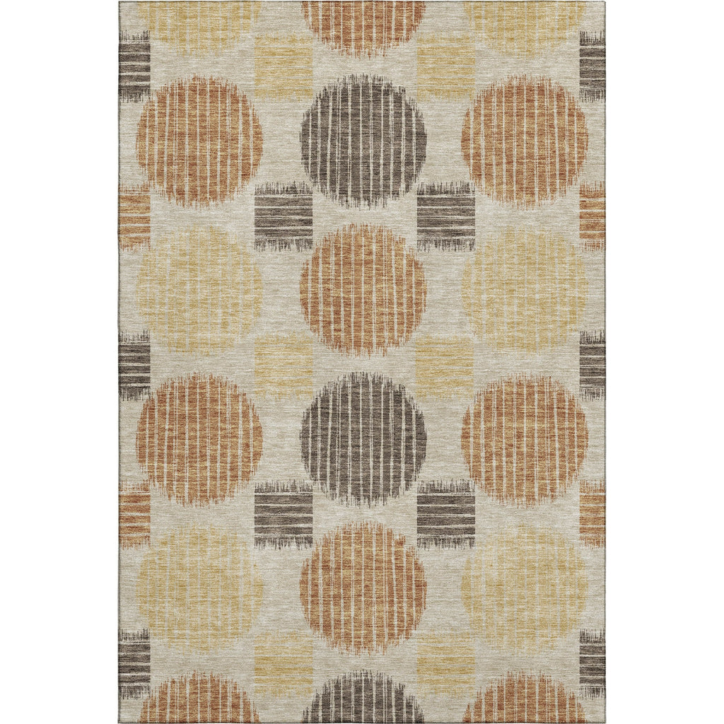 Piper Looms Mayfield Geometric AMF900 Tan Machine Washable Area Rug main image