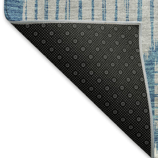Piper Looms Mayfield Geometric AMF900 Teal Machine Washable Area Rug Backing Image