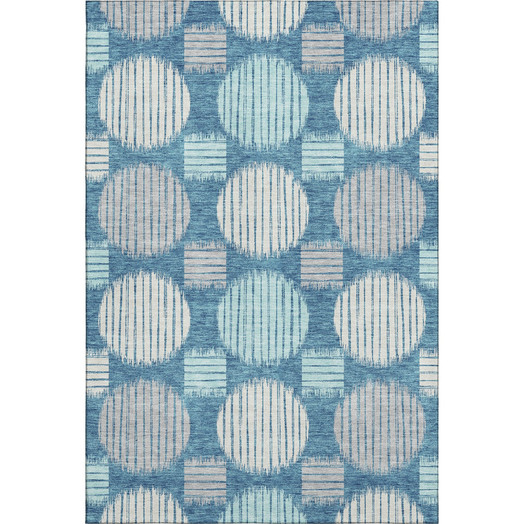 Piper Looms Mayfield Geometric AMF900 Teal Machine Washable Area Rug main image