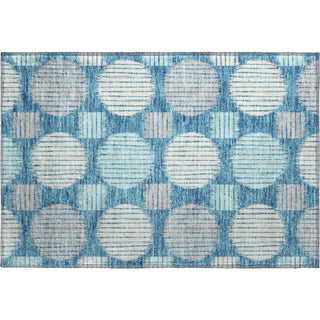 Piper Looms Mayfield Geometric AMF900 Teal Machine Washable Area Rug Scatter Main Image