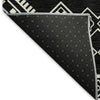 Piper Looms Mayfield Southwest AMF901 Black Machine Washable Area Rug Backing Image