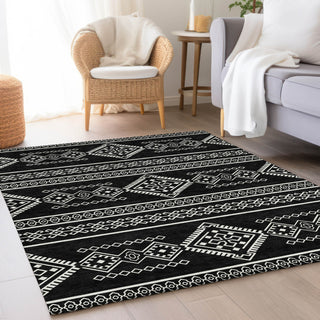 Piper Looms Mayfield Southwest AMF901 Black Machine Washable Area Rug Lifestyle Image Feature