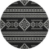 Piper Looms Mayfield Southwest AMF901 Black Machine Washable Area Rug Round Main Image