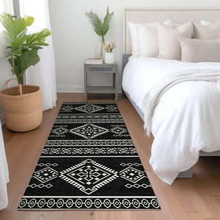 Piper Looms Mayfield Southwest AMF901 Black Machine Washable Area Rug Runner Lifestyle Image Feature