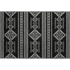 Piper Looms Mayfield Southwest AMF901 Black Machine Washable Area Rug Scatter Main Image