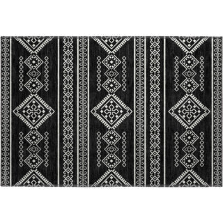 Piper Looms Mayfield Southwest AMF901 Black Machine Washable Area Rug Scatter Main Image