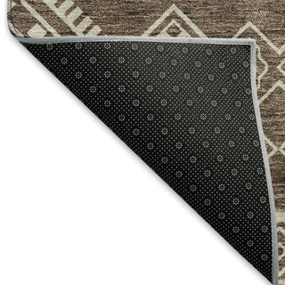 Piper Looms Mayfield Southwest AMF901 Brown Machine Washable Area Rug Backing Image