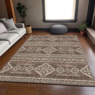 Piper Looms Mayfield Southwest AMF901 Brown Machine Washable Area Rug Lifestyle Image Feature