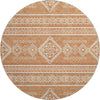 Piper Looms Mayfield Southwest AMF901 Copper Machine Washable Area Rug Round Main Image