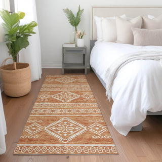 Piper Looms Mayfield Southwest AMF901 Copper Machine Washable Area Rug Runner Lifestyle Image Feature