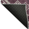 Piper Looms Mayfield Southwest AMF901 Eggplant Machine Washable Area Rug Backing Image