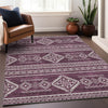 Piper Looms Mayfield Southwest AMF901 Eggplant Machine Washable Area Rug Lifestyle Image Feature