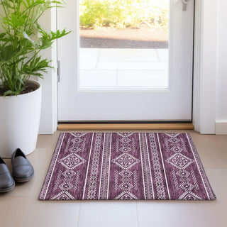 Piper Looms Mayfield Southwest AMF901 Eggplant Machine Washable Area Rug Scatter Lifestyle Image Feature