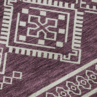 Piper Looms Mayfield Southwest AMF901 Eggplant Machine Washable Area Rug Swatch Image