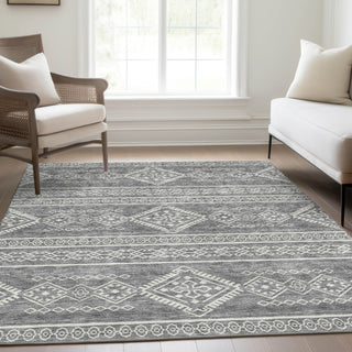 Piper Looms Mayfield Southwest AMF901 Gray Machine Washable Area Rug Lifestyle Image Feature