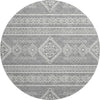 Piper Looms Mayfield Southwest AMF901 Gray Machine Washable Area Rug Round Main Image