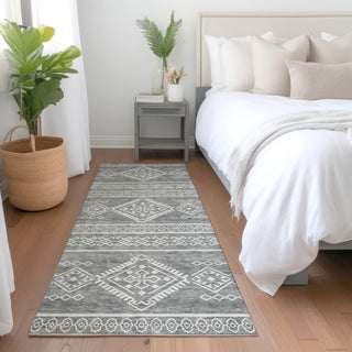 Piper Looms Mayfield Southwest AMF901 Gray Machine Washable Area Rug Runner Lifestyle Image Feature