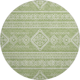 Piper Looms Mayfield Southwest AMF901 Green Machine Washable Area Rug Round Main Image
