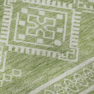 Piper Looms Mayfield Southwest AMF901 Green Machine Washable Area Rug Swatch Image