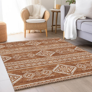 Piper Looms Mayfield Southwest AMF901 Paprika Machine Washable Area Rug Lifestyle Image Feature