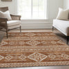 Piper Looms Mayfield Southwest AMF901 Paprika Machine Washable Area Rug Lifestyle Image Feature
