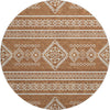 Piper Looms Mayfield Southwest AMF901 Paprika Machine Washable Area Rug Round Main Image