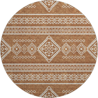 Piper Looms Mayfield Southwest AMF901 Paprika Machine Washable Area Rug Round Main Image