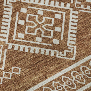 Piper Looms Mayfield Southwest AMF901 Paprika Machine Washable Area Rug Swatch Image