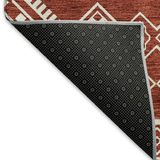 Piper Looms Mayfield Southwest AMF901 Red Machine Washable Area Rug Backing Image