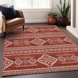 Piper Looms Mayfield Southwest AMF901 Red Machine Washable Area Rug Lifestyle Image Feature