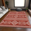 Piper Looms Mayfield Southwest AMF901 Red Machine Washable Area Rug Lifestyle Image Feature