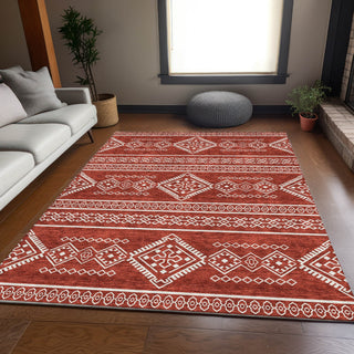 Piper Looms Mayfield Southwest AMF901 Red Machine Washable Area Rug Lifestyle Image Feature
