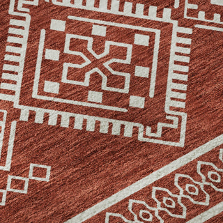 Piper Looms Mayfield Southwest AMF901 Red Machine Washable Area Rug Swatch Image