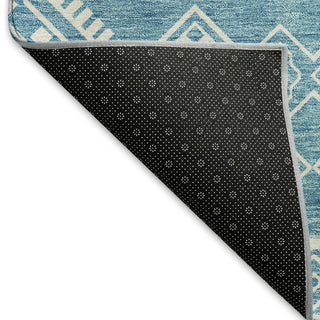 Piper Looms Mayfield Southwest AMF901 Teal Machine Washable Area Rug Backing Image